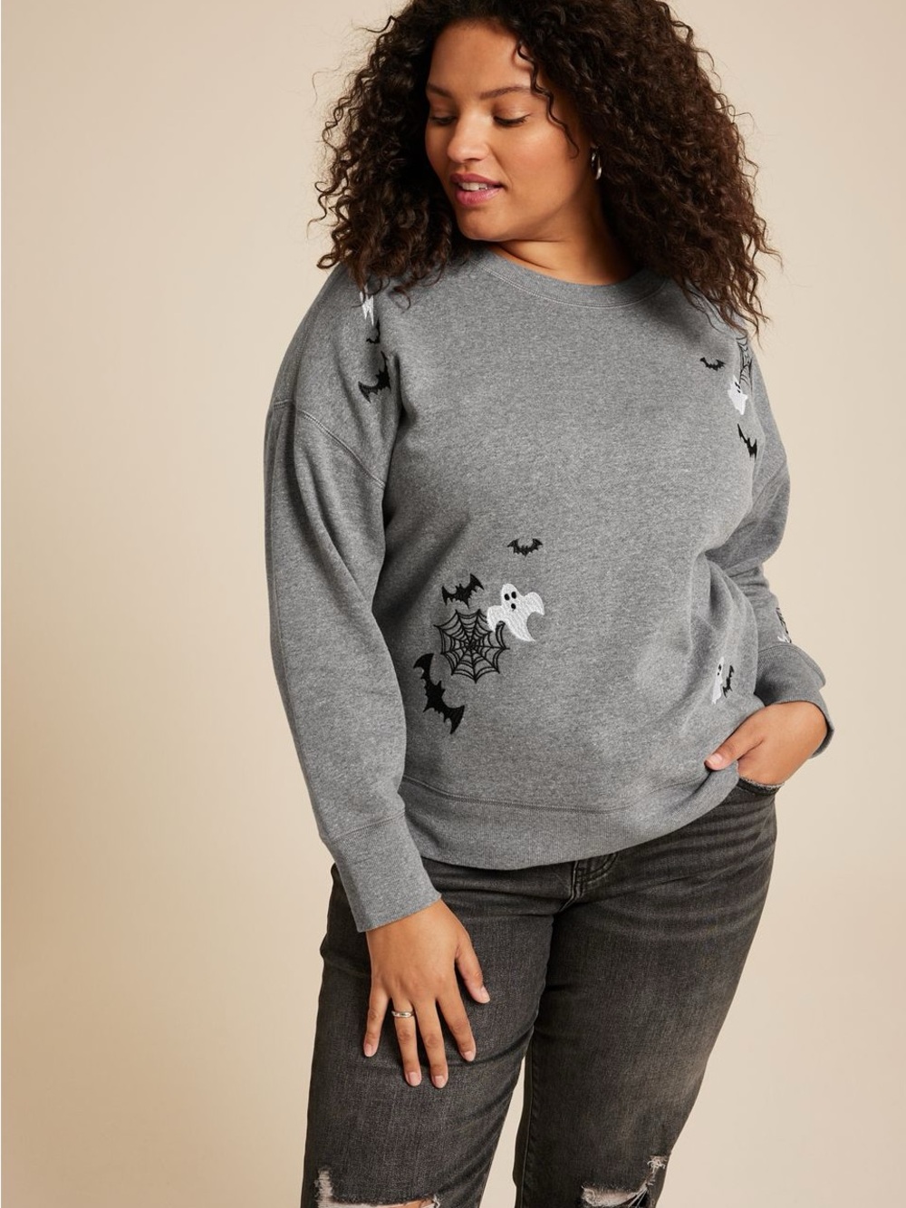 Women’s Plus Halloween Sweatshirt